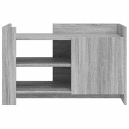 Berkfield Home Coffee Table Grey Sonoma 80x50x50 cm Engineered Wood - Size: 80 x 50 x 50 cm - thumbnail 4