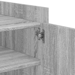 Berkfield Home Coffee Table Grey Sonoma 80x50x50 cm Engineered Wood - Size: 80 x 50 x 50 cm - thumbnail 9