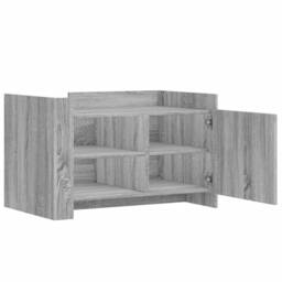 Berkfield Home Coffee Table Grey Sonoma 80x50x50 cm Engineered Wood - Size: 80 x 50 x 50 cm - thumbnail 7