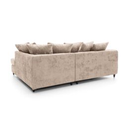 Abakus Direct Harriet Crushed Chenille Right Facing Corner Sofa in Cream - thumbnail 4
