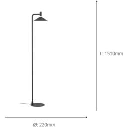 Loops 2 PACK Stylish Black Floor Lamp for Home - Elegant Indoor Lighting - thumbnail 4