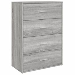 Berkfield Home Sideboard Grey Sonoma 60x31x84 cm Engineered Wood - Size: 60 x 31 x 84 cm - thumbnail 2