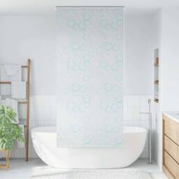 Berkfield Home Shower Roller Blind 100x240 cm Bubble in White - thumbnail 2