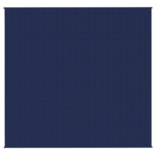 Berkfield Home Weighted Blanket Blue 220x240 cm King 11 kg Fabric - image 1