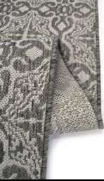 THE RUGS County Collection Victorian Indoor/Outdoor Rugs - 11647A in Dark Grey - Size: 120 cm x 170 cm - thumbnail 6