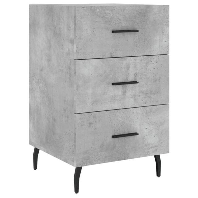 Berkfield Home Bedside Cabinet Concrete Grey 40x40x66 cm Engineered Wood - Size: 40 x 40 x 66 cm - image 1