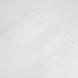 OHS 2 x Drying Rack Radiator Clothing Dryer Hanger Rail Foldable Storage in White - thumbnail 5