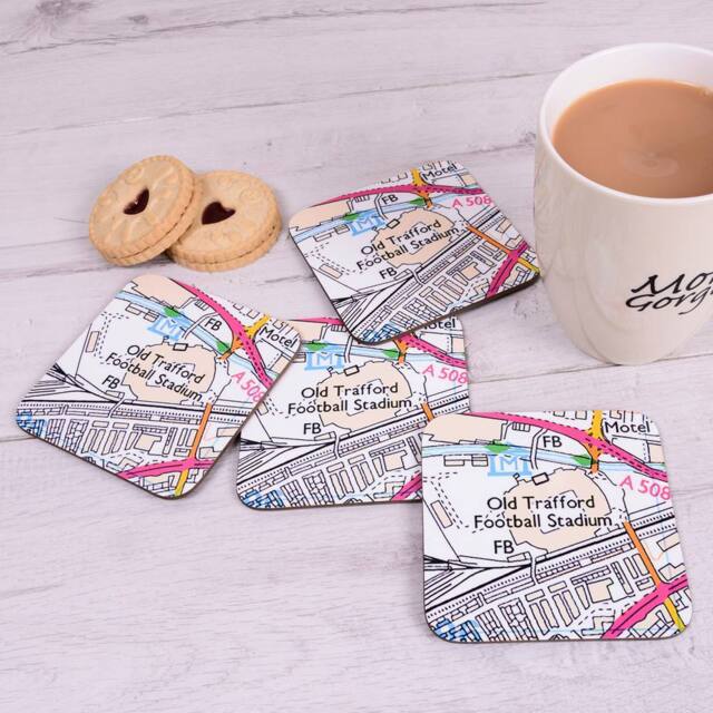 Uniqueful Personalised Favourite Place Set of 4 Coasters for Friend - Size: 1 Pack - image 1