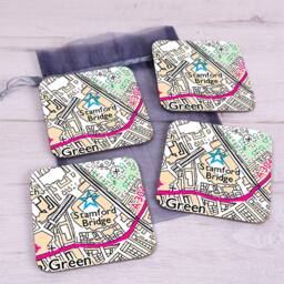 Uniqueful Personalised Favourite Place Set of 4 Coasters for Friend - Size: 1 Pack - thumbnail 8