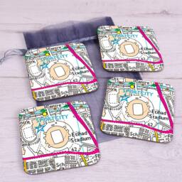 Uniqueful Personalised Favourite Place Set of 4 Coasters for Friend - Size: 1 Pack - thumbnail 7