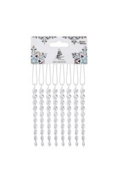 VFM e-Store Christmas Tree Decoration Crystal Look Icicles Ornament X Clear - thumbnail 1