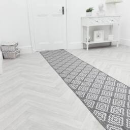 runrug Carpet Runner Rug - Indoor/Outdoor, Reversible, 2mm - 'Olmec' in Grey - Size: 60 cm x 390 cm - thumbnail 3
