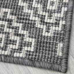 runrug Carpet Runner Rug - Indoor/Outdoor, Reversible, 2mm - 'Olmec' in Grey - Size: 60 cm x 390 cm - thumbnail 2