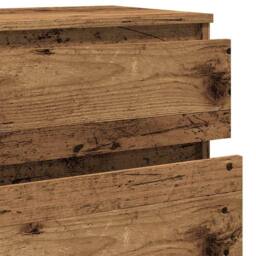 Berkfield Home Drawer Cabinet Old Wood 60x36x103 cm Engineered Wood in Brown - Size: 60 x 36 x 103 cm - thumbnail 8