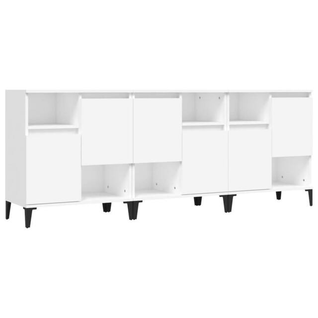 Berkfield Home Sideboards 3 pcs White 60x35x70 cm Engineered Wood - Size: 60 x 35 x 70 cm - image 1