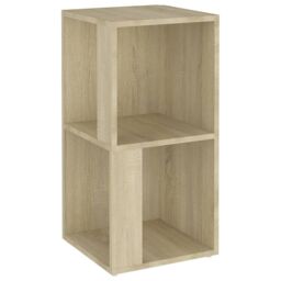 Berkfield Home Corner Cabinet Sonoma Oak 33x33x67 cm Engineered Wood in Brown - Size: 33 x 33 x 67 cm - thumbnail 2