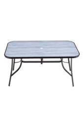 Garden Sanctuary 6-seater Outdoor Tempered Glass Garden Coffee Table Set in Grey - thumbnail 3