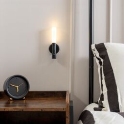 ValueLights Oakley Black Rechargeable Portable Wall Light with PIR Motion Sensor - thumbnail 1