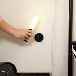 ValueLights Oakley Black Rechargeable Portable Wall Light with PIR Motion Sensor - thumbnail 6