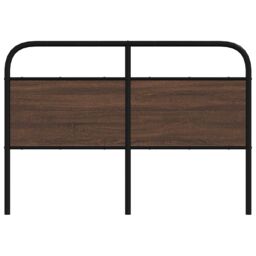 Berkfield Home Headboard Brown Oak 120 cm Steel & Engineered Wood - thumbnail 3