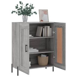 Berkfield Home Sideboard Grey Sonoma 69.5x34x90 cm Engineered Wood - thumbnail 4