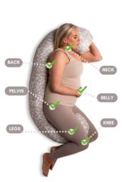 BellaMoon Women's Full C-Shaped Body Pillow Pregnancy Endometriosis Menopause - Size: Single - thumbnail 6