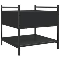 Berkfield Home Coffee Table Black 50x50x50 cm Engineered Wood - Size: 50 x 50 x 50 cm - thumbnail 8
