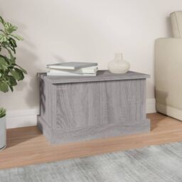 Berkfield Home Storage Box Grey Sonoma 50x30x28 cm Engineered Wood - Size: 50 x 30 x 28 cm - thumbnail 3