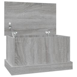 Berkfield Home Storage Box Grey Sonoma 50x30x28 cm Engineered Wood - Size: 50 x 30 x 28 cm - thumbnail 2