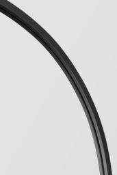"MirrorOutlet Full Length Black Framed Arched Leaner Wall Mirror 71"" X 35"" (180CM X 90CM) - Size: 180 cm x 90 cm" - thumbnail 5
