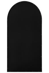 "MirrorOutlet Full Length Black Framed Arched Leaner Wall Mirror 71"" X 35"" (180CM X 90CM) - Size: 180 cm x 90 cm" - thumbnail 6