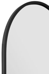 "MirrorOutlet Full Length Black Framed Arched Leaner Wall Mirror 71"" X 35"" (180CM X 90CM) - Size: 180 cm x 90 cm" - thumbnail 4