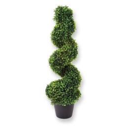 Gainsborough Battery LED Topiary Swirl with Weighted Pot, 40 Warm LEDs in Green - thumbnail 2