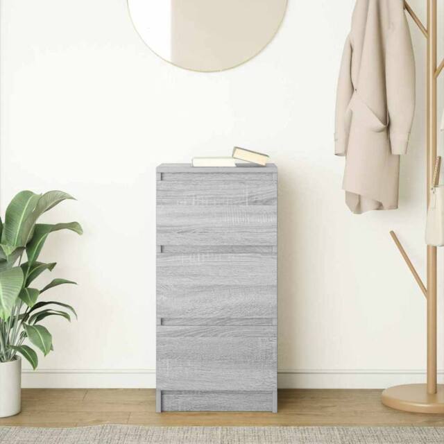 Berkfield Home Sideboard Grey Sonoma 37.5x35x76 cm Engineered Wood - image 1