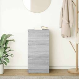 Berkfield Home Sideboard Grey Sonoma 37.5x35x76 cm Engineered Wood - thumbnail 1