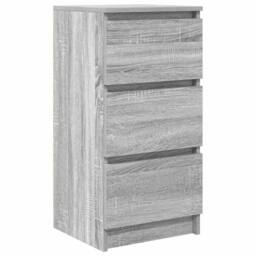 Berkfield Home Sideboard Grey Sonoma 37.5x35x76 cm Engineered Wood - thumbnail 3