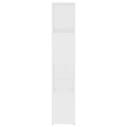 Berkfield Home Book Cabinet Room Divider White 60x24x124.5 cm Engineered Wood - thumbnail 6