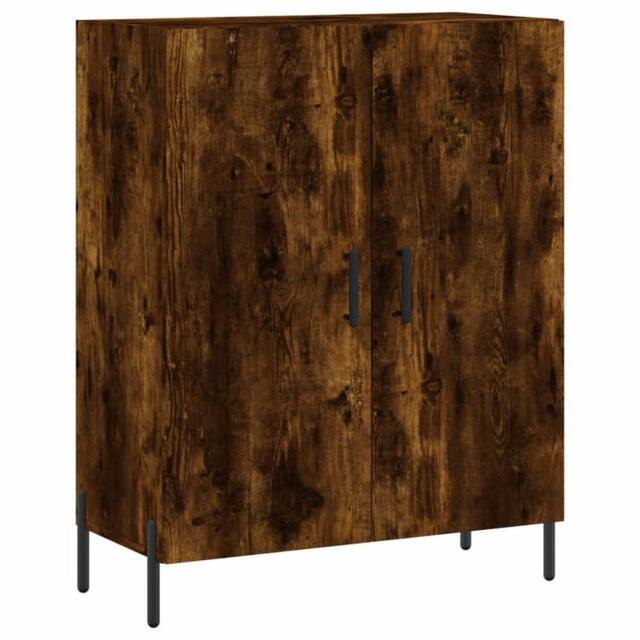 Berkfield Home Sideboard Smoked Oak 69.5x34x90 cm Engineered Wood in Brown - image 1