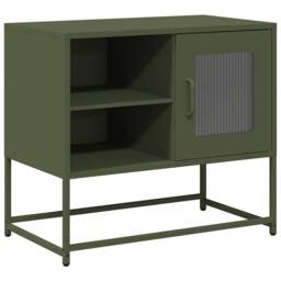 Berkfield Home TV Cabinet Olive Green 68x39x60.5 cm Steel