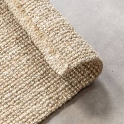 THE RUGS Handwoven Flatweave Jute Rug & Runner Natural Fibre Durable in Cream - Size: 80 cm x 200 cm - thumbnail 4