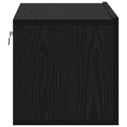 Berkfield Home TV Cabinet Set Black Oak Engineered wood Small TV Cabinet - thumbnail 7