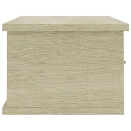 Berkfield Home Wall-mounted Drawer Shelf Sonoma Oak 60x26x18.5 cm Engineered Wood in Brown - thumbnail 5