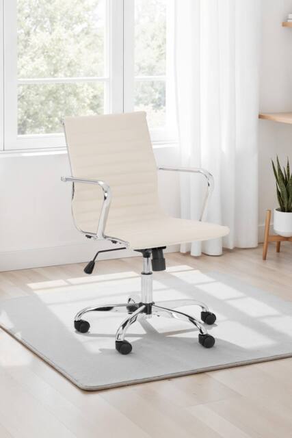 Julian Bowen Gio Upholstered office Chair in Ivory - image 1
