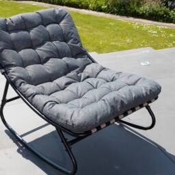 Artemis Home Solace Outdoor Rocking Chair in Grey - thumbnail 7