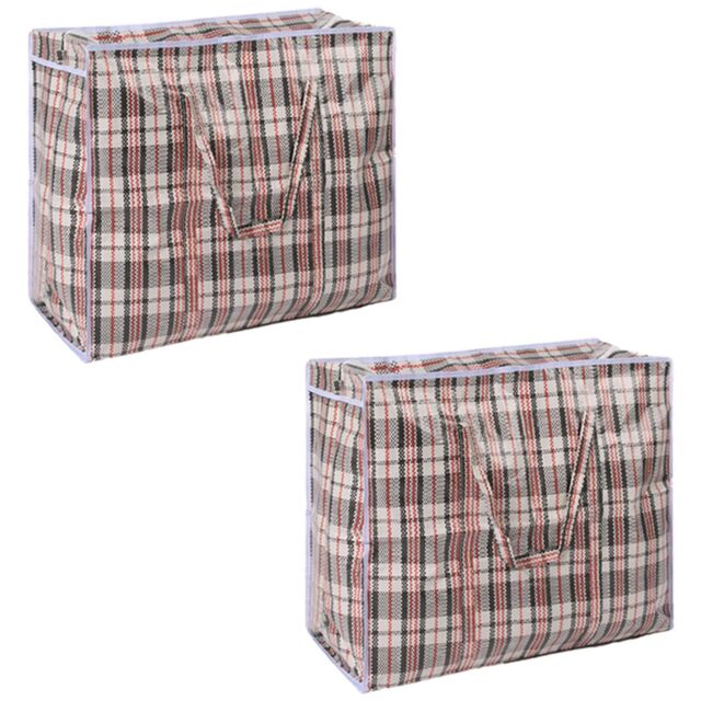 OHS Laundry Bags Zip 2 x Extra Large Clothes Bedding Storage Bag Organiser in Grey - image 1