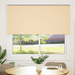 Berkfield Home Roller Blind Blackout Beige 165x150 cm Fabric Width 161.6 cm Polyester - thumbnail 2