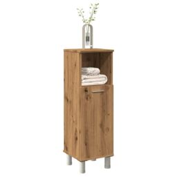 Berkfield Home Bathroom Cabinet Artisan Oak 30x30x95 cm Engineered Wood in Brown - Size: 30 x 30 x 95 cm - thumbnail 1