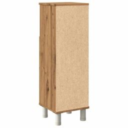 Berkfield Home Bathroom Cabinet Artisan Oak 30x30x95 cm Engineered Wood in Brown - Size: 30 x 30 x 95 cm - thumbnail 6