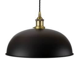 SE Home Matt Black Worcester Pendant Light - Matt Antique Brass
