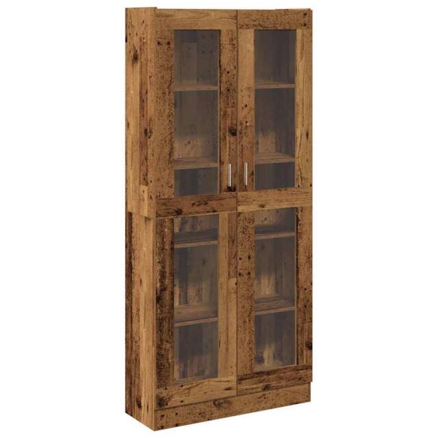 Berkfield Home Highboard Old Wood 82.5x30.5x185 cm Engineered Wood in Brown - image 1